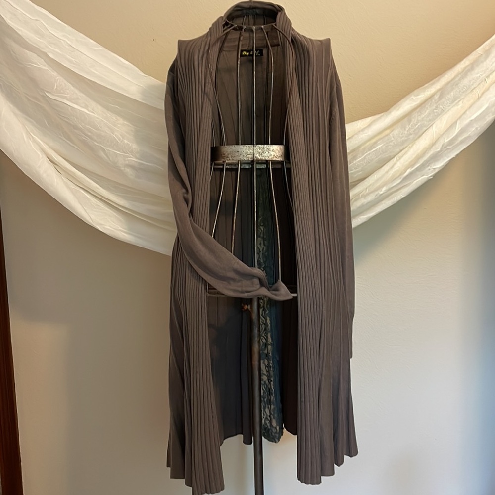 Play GirlS long sweater with zippered back